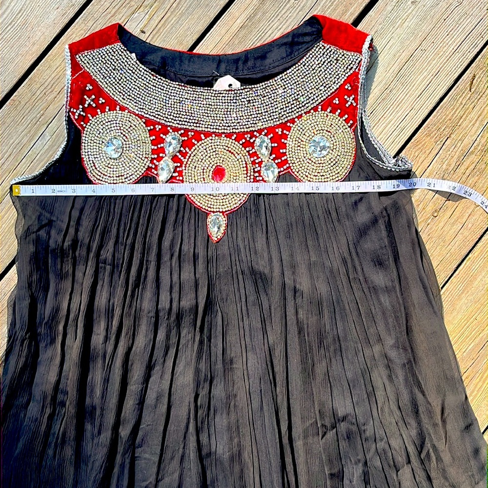NWT Minahil glamorous beaded and sequined maxi M - Picture 6 of 11